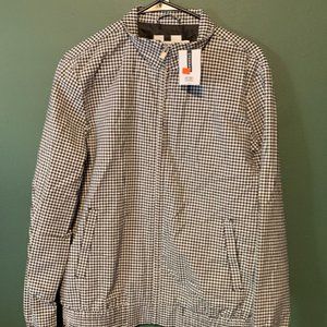 NEW WITH TAGS- Topman Black and White Checkered Jacket Size Small